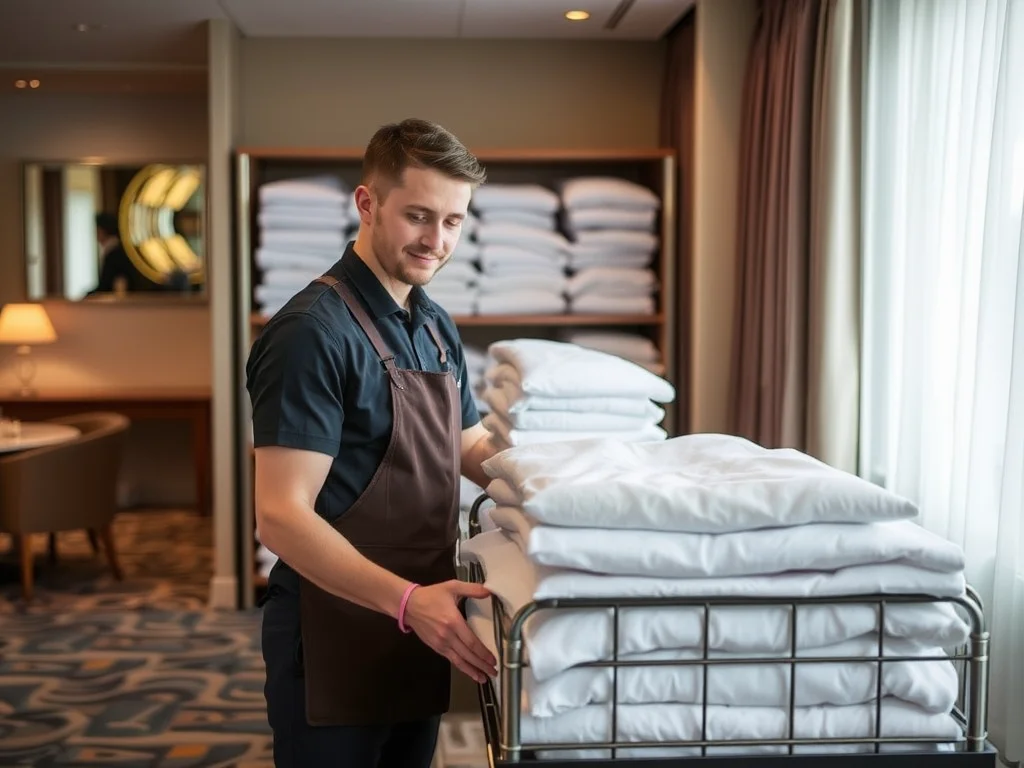 Linen Porter in Hotel