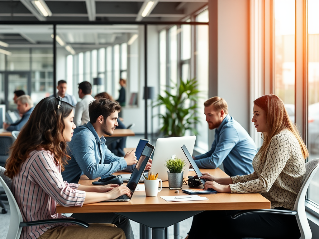 Image of people working together