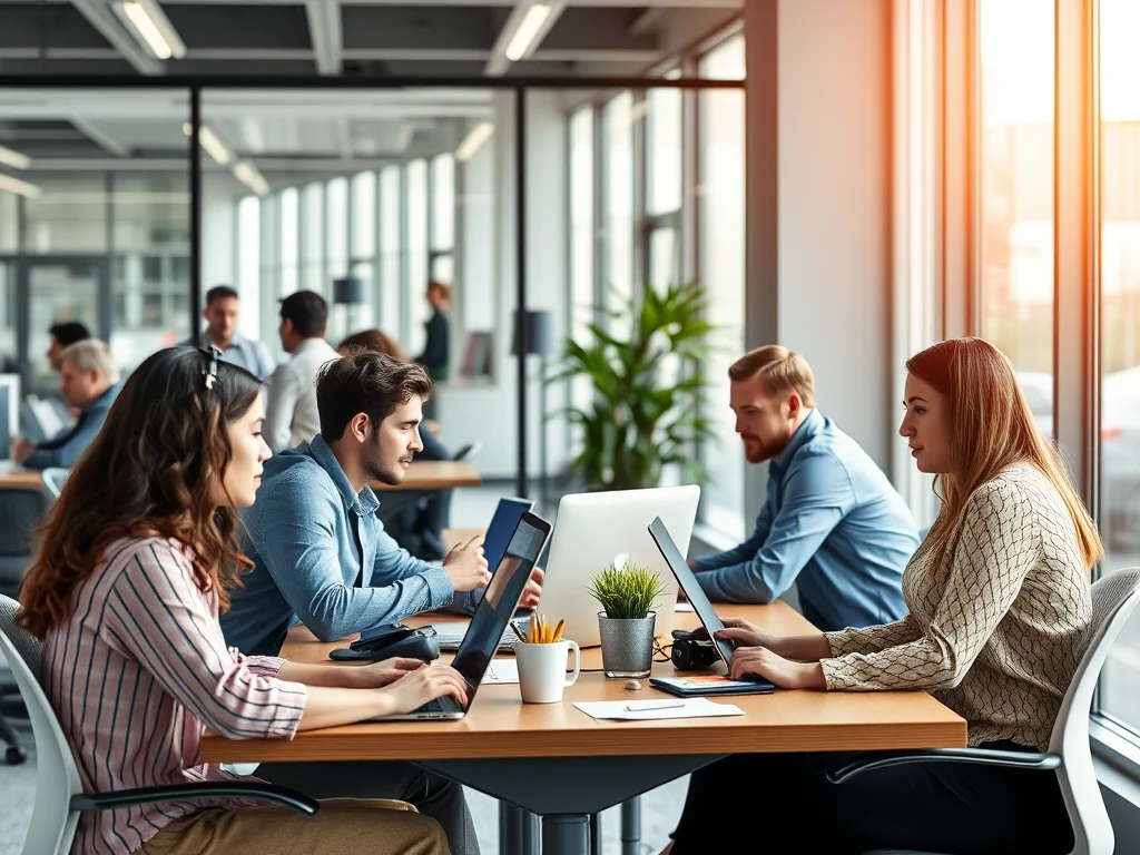 Image of people working together